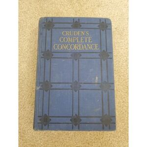 Vintage CRUDEN'S COMPLETE CONCORDANCE (1930)